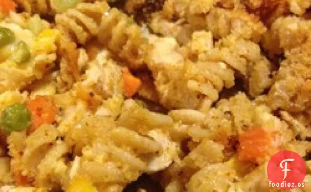 Cazuela de Pollo Vegeta con Macarrones y Queso Fácil de Country Crock®