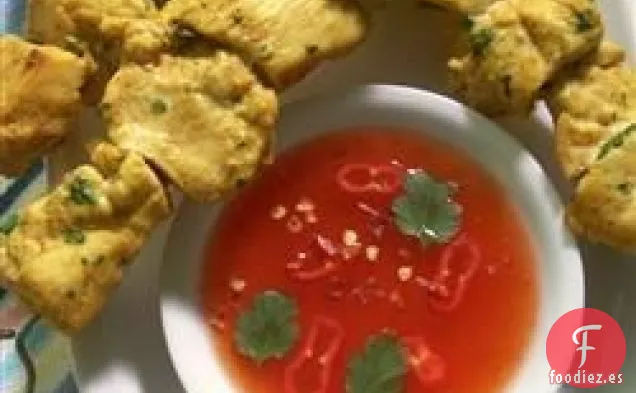 Pollo a la Parrilla Tailandés con Salsa Dulce de Chile