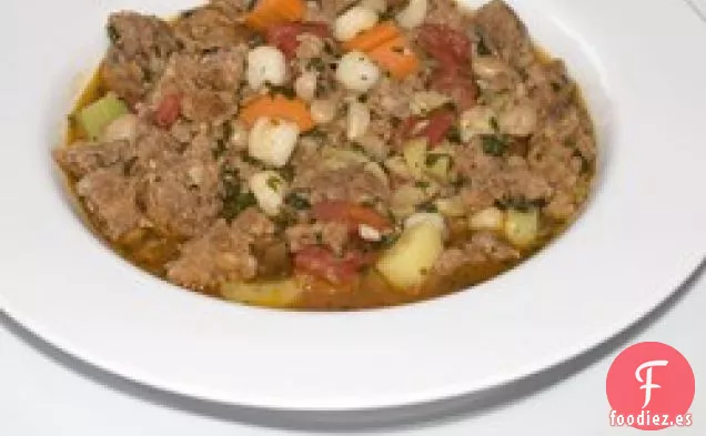 Sopa de Salchicha Picante con Cilantro
