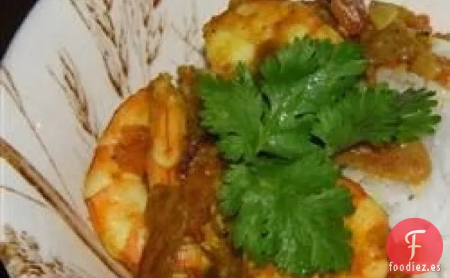 Curry de Camarones Auténtico y Fácil