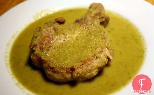 Cena Esta Noche: Chuleta de Cerdo con Mole Verde (Pipián de Chuletas de  Puerco) - Sin Gluten Recetas