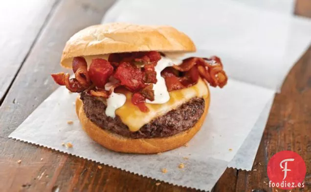 Hamburguesas con queso Southwest Ranch