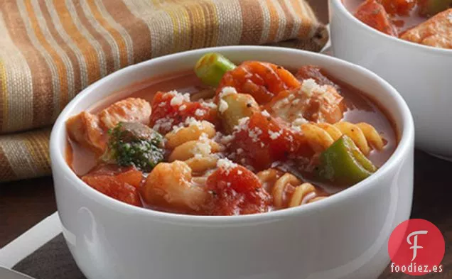 Minestrone de Pollo Rápido