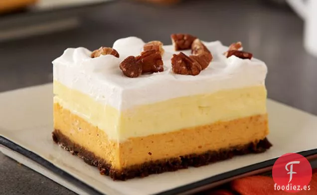 Barras de Postre de Calabaza en Capas