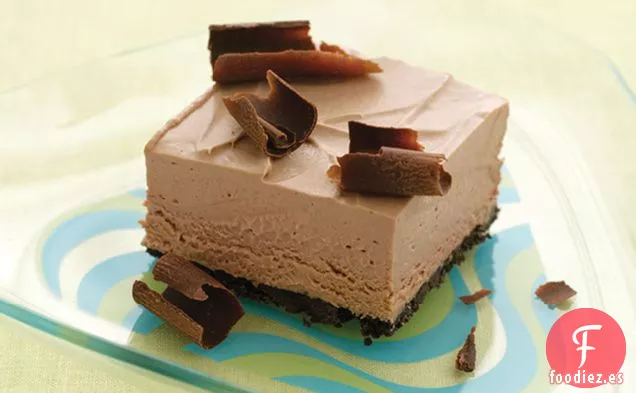 Cuadrados de Mousse de Chocolate Congelado