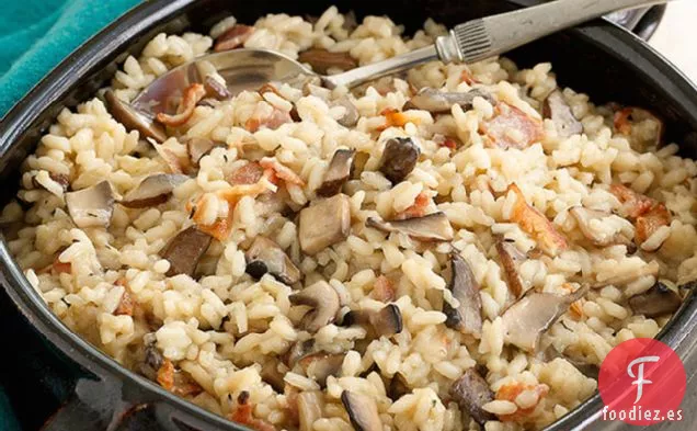 Risotto de Champiñones y Tocino al Horno
