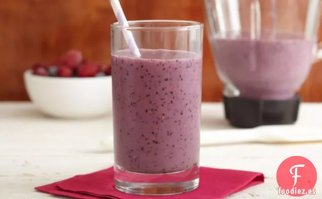 Batido de Frutas de Plátano y Bayas