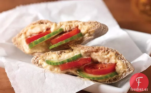 Bolsillos Mini-Pita de Hummus