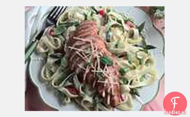 Sartén Cremosa para Pasta de Primavera de Pollo