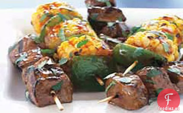 Brochetas de Carne Fáciles