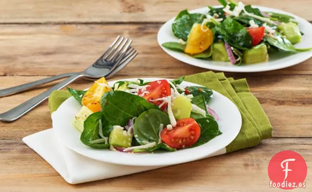 Ensalada de Espinacas, Tomate y Albahaca