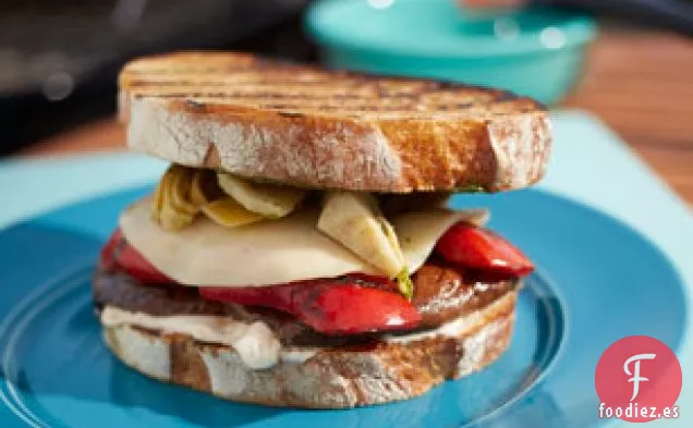 Sándwich de Portobello a la Parrilla al Estilo Italiano
