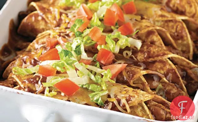 Enchiladas de Pollo a la Barbacoa Fáciles