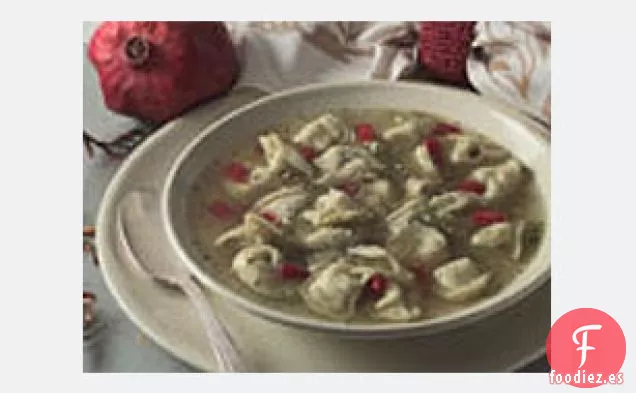 Sopa de Pesto de Tortellini Fácil