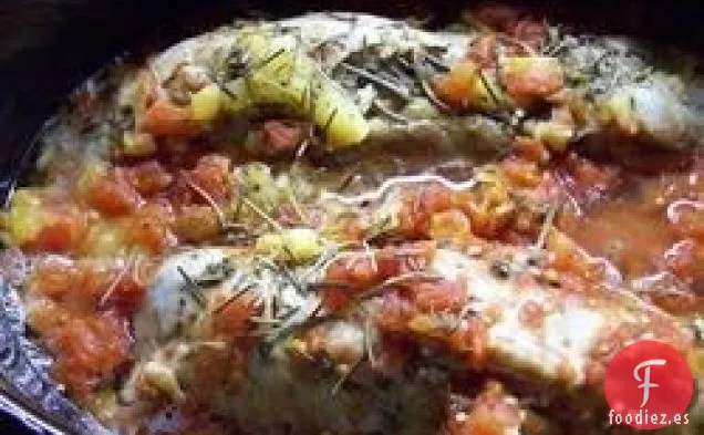 Asado de Cerdo con Piña Siciliana