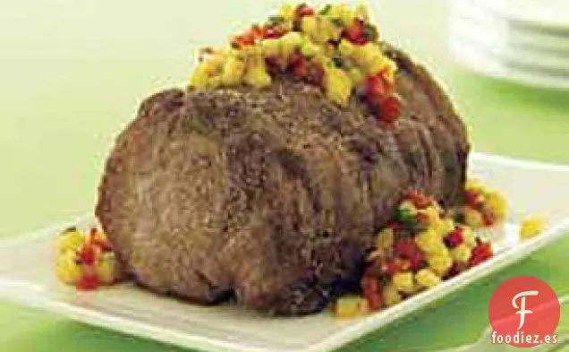 Lomo de Cerdo a la Parrilla con Salsa de Piña