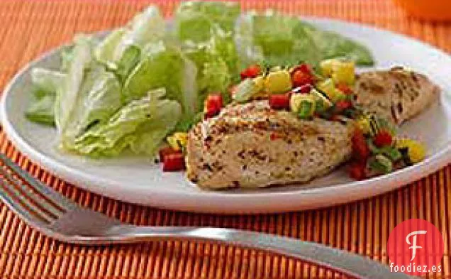 Pollo a la Parrilla del Suroeste con Salsa de Mango