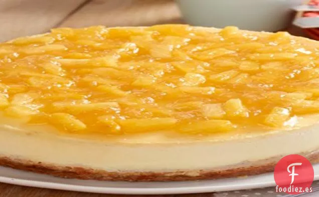 Tarta de Queso de Nueva York con Tapa de Piña