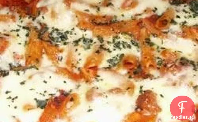 Penne al horno con Salchicha Italiana