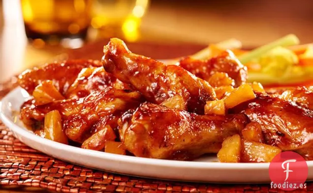 Alitas de Pollo con Piña