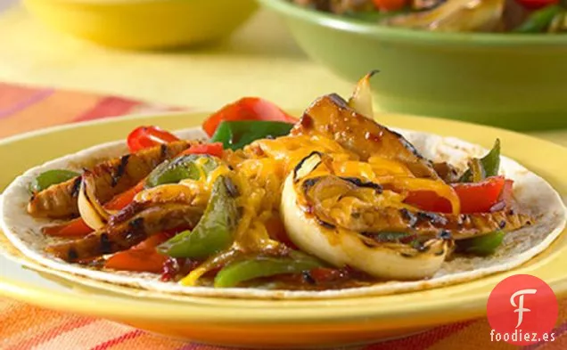 Fajitas de Cerdo Chipotle de Naranja a La Parrilla