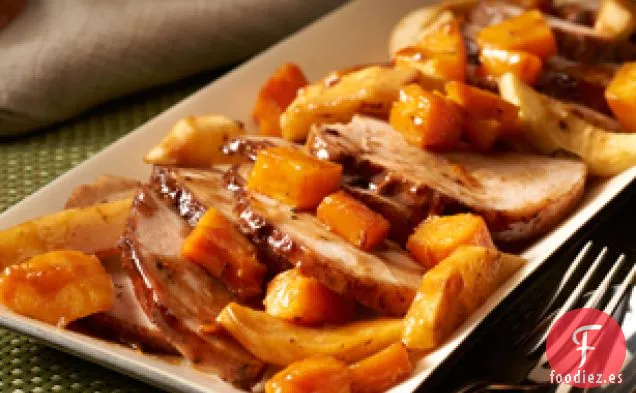 Asado de Manzana y Cerdo con Especias para preparar