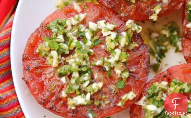 Tomates A La Parrilla Con Hierbas Y Limón