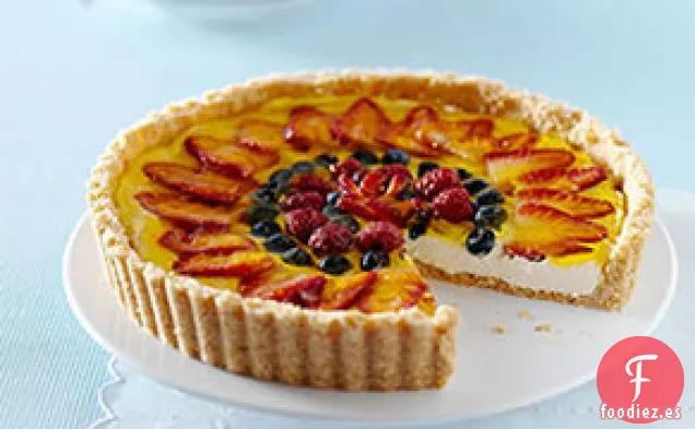 Tarta de Tarta de Queso de Tres Bayas