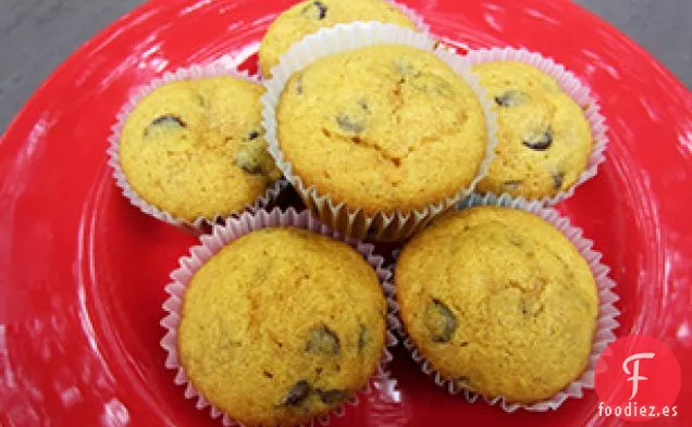Muffins de Calabaza con Chispas de Chocolate