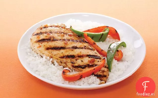 Pollo y Verduras a la Parrilla con Tomate Seco al Sol