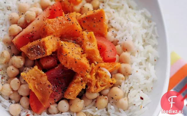 Arroz Blanco, Batata Y Tomates