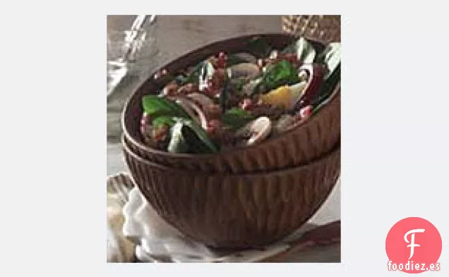 Ensalada de Espinacas con Aderezo de Nuez Balsámico Caliente