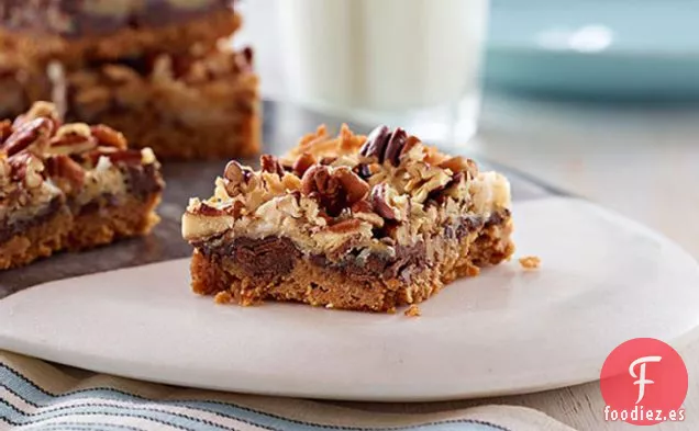 Barras de Galletas Mágicas con Trozos de Chocolate