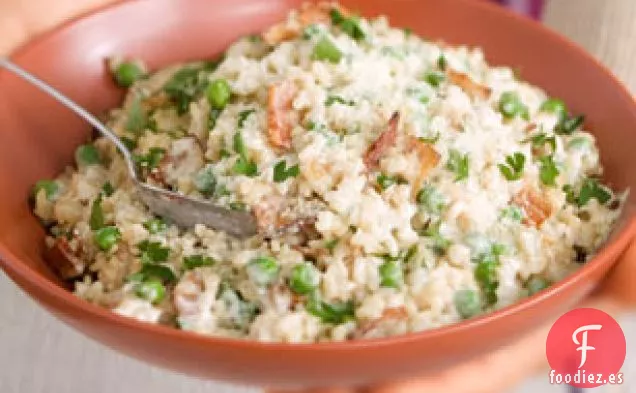 Risotto con Tocino y Guisantes