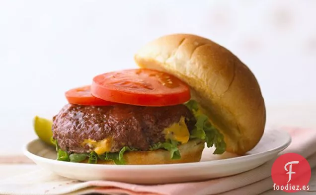 Hamburguesas con Queso y Tocino de Adentro Hacia Afuera