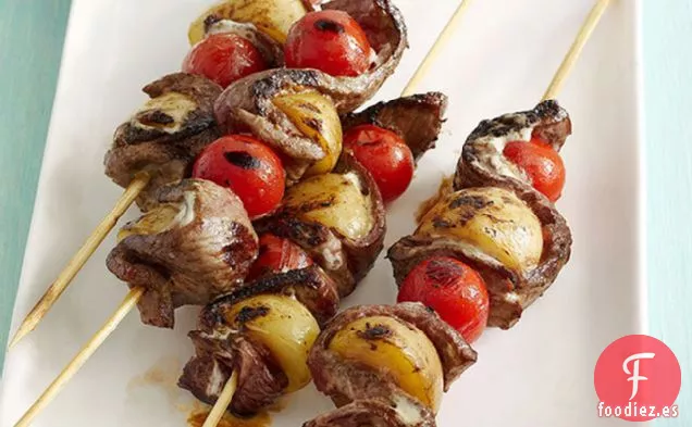 Brochetas de Carne Estilo Rancho