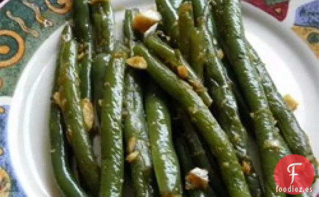Judías Verdes con Miel y Jengibre