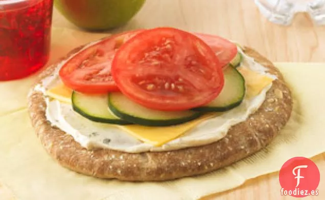 Pizza de Pita Vegetariana