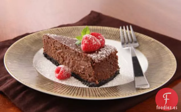 Tarta de Queso de Chocolate y Avellanas