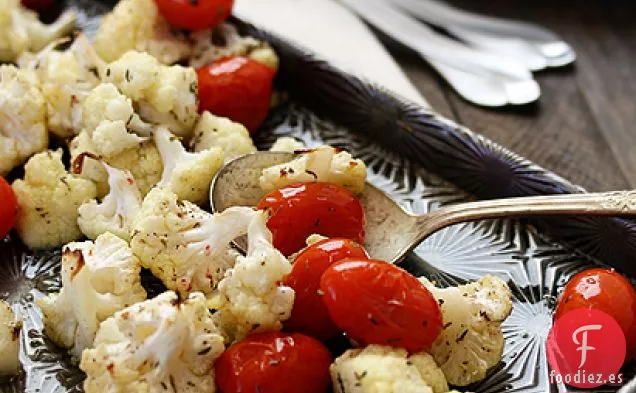 Coliflor Asada Y Tomates