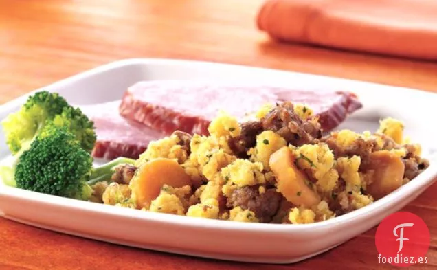 Relleno de Salchichas y Batatas