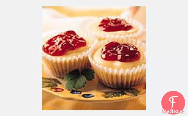 Mini Pasteles de Queso Con Tapa De Frutas