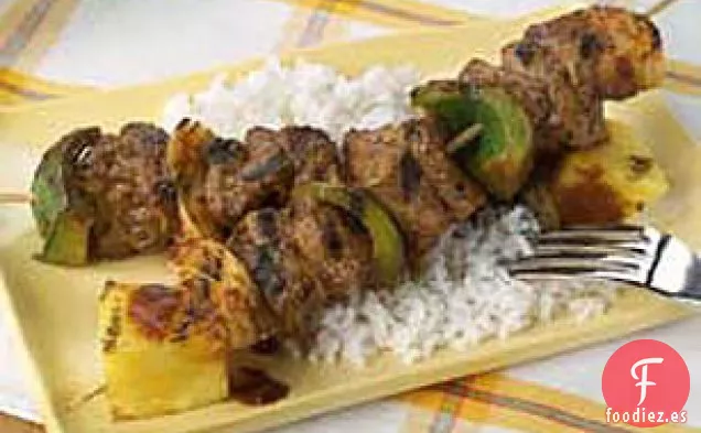 Brochetas de Carne al Curry