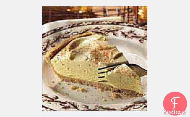 Pastel de Queso de Ponche de Huevo sin Hornear