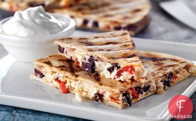 Quesadillas Mediterráneas a la Parrilla