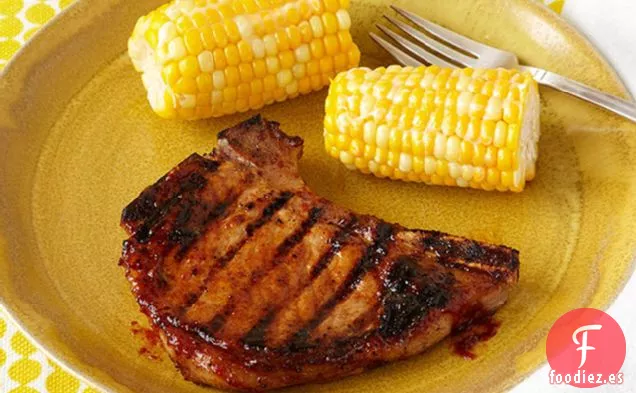 Chuletas de Cerdo Clásicas a la Barbacoa