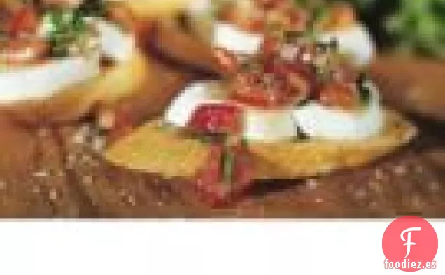 Crostini De Mozzarella Y Tomate Frescos