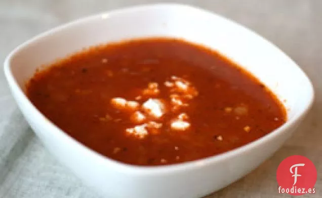 Cena de esta Noche: Sopa de Tomate Provenzal con Chèvre