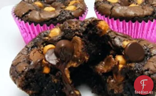 Brownies de Taza de Mantequilla de Maní