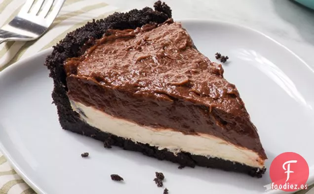 Pastel de Crema de Chocolate y Caramelo